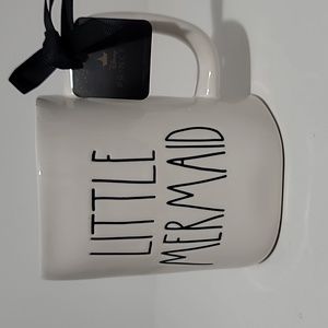 Rae Dunn LITTLE MERMAID Disney Princess Collection Mug with Pink Interior